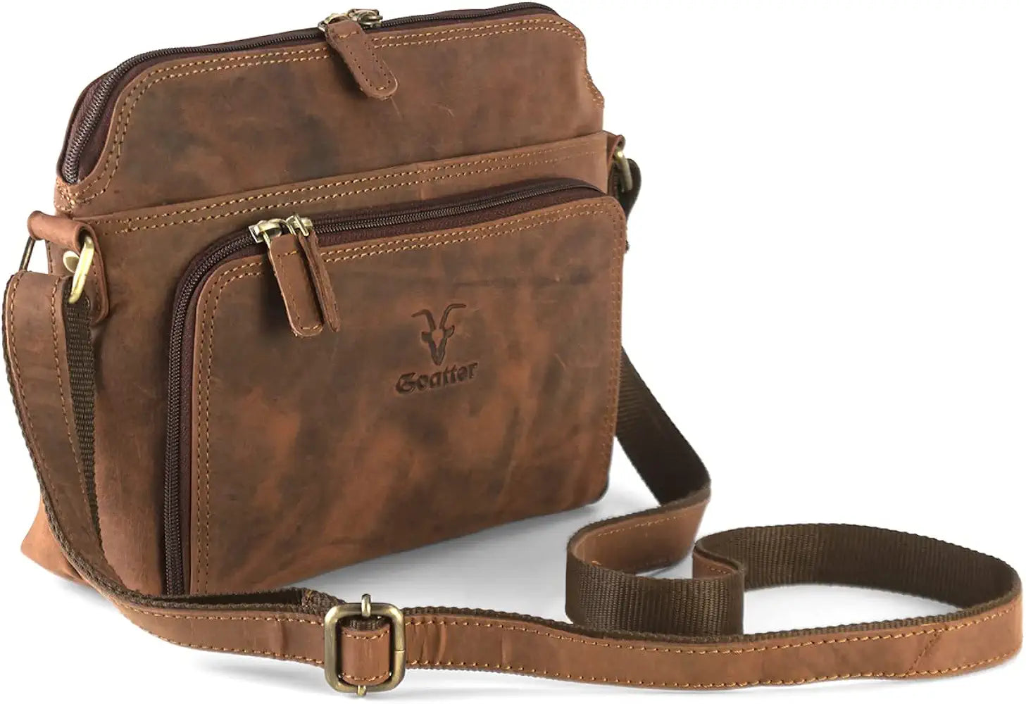 Goatter Genuine Leather Casual Sling Bag for Girls and Women