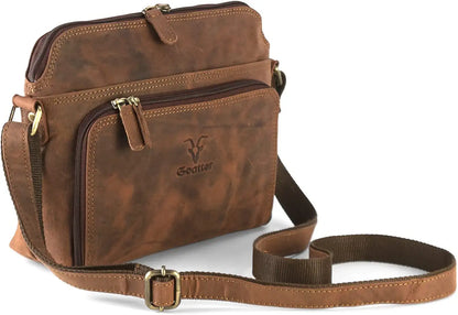 Goatter Genuine Leather Casual Sling Bag for Girls and Women