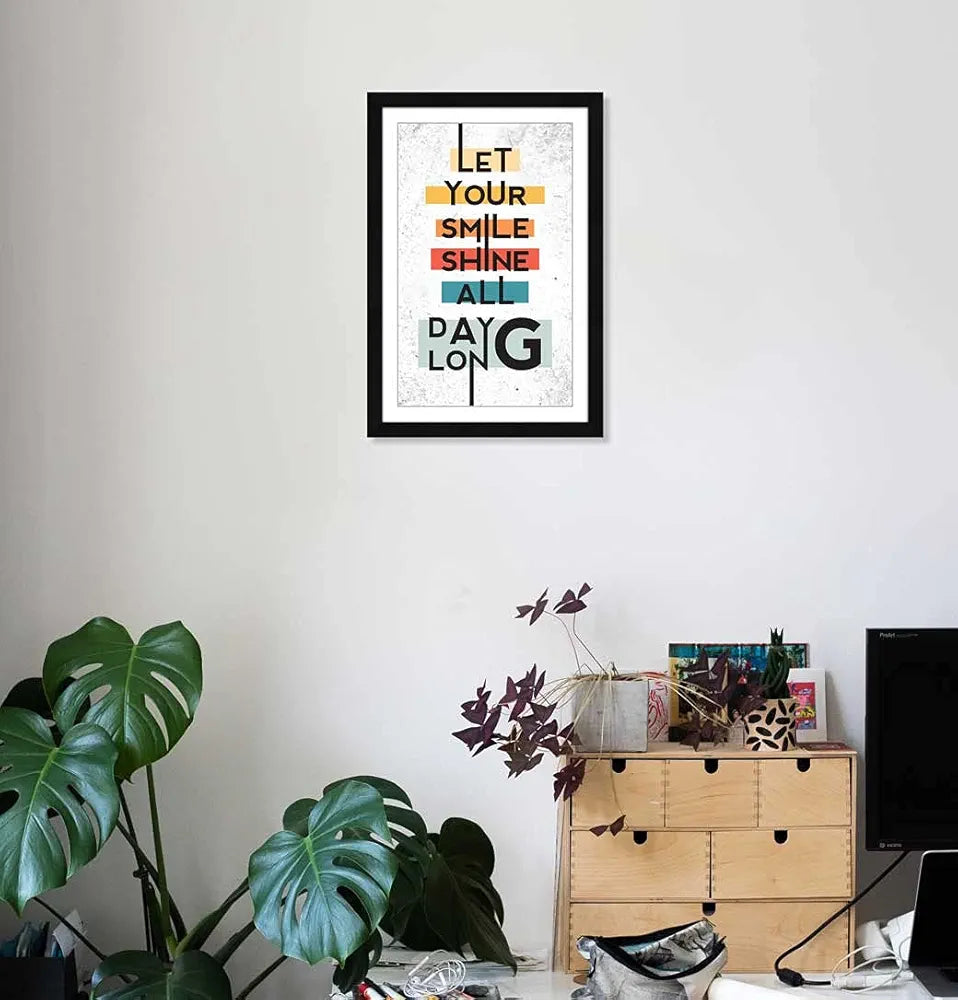 ArtX Paper Motivational Quotes AXI000207-MOT Framed Wall Art Painting