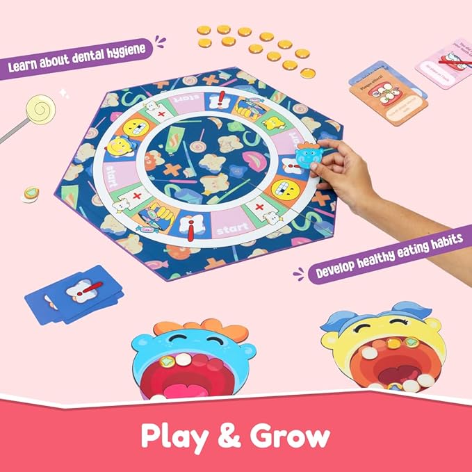 Bloomingo Board Game - Teeth or Treat | Exciting Dental Adventure Game for Kids & Adults