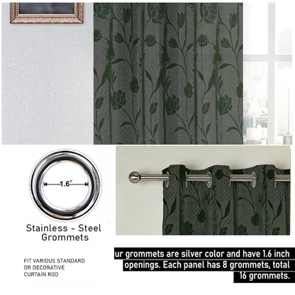 Cloth Fusion Sheer Curtain Window 5 feet Rose-Grey