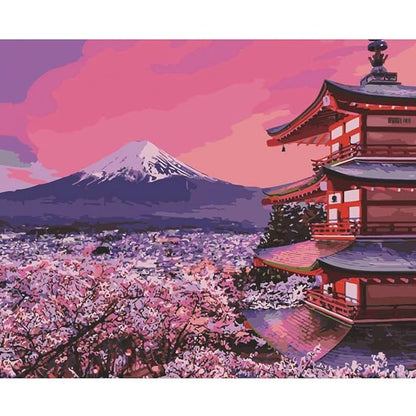 Craftmate Diy Paint By Numbers Rolled Canvas Art And Craft Kit For Adults And Kids Mountains 20 Inch X 16 Inch