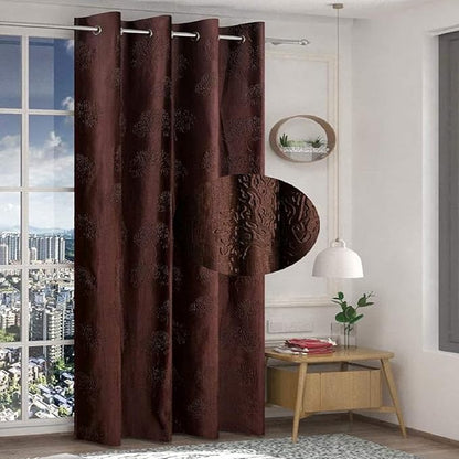 Fresh From Loom Window Floral Room Darkening Curtains 5 Feet Long