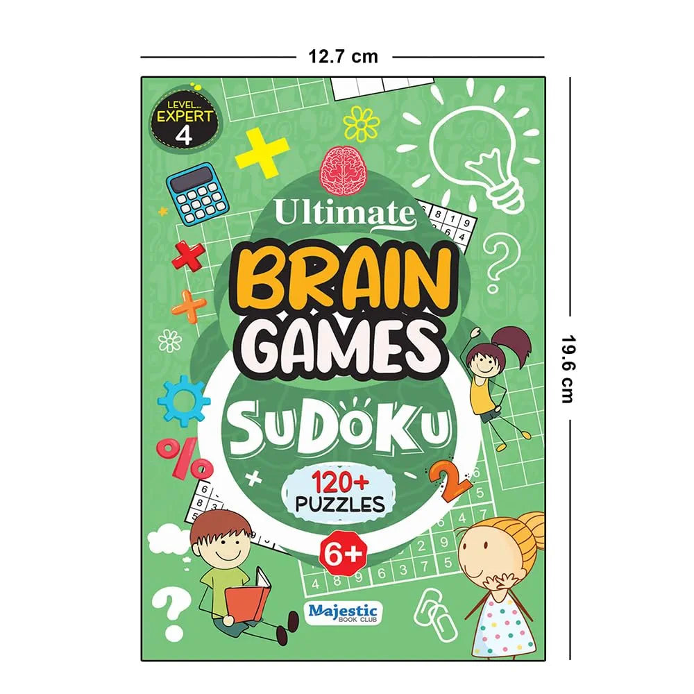 Sudoku Level 4 Expert for Kids  - Ultimate Brain Games with 120+ Complex Puzzles for Ultimate Brain Development in children - | The Book Tree Books