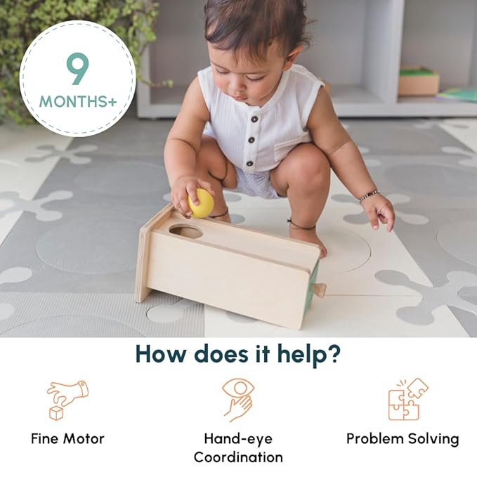 Curious Cub Montessori Object Permanence Box With Drawer | Educational Toys for Early Development for Toddlers