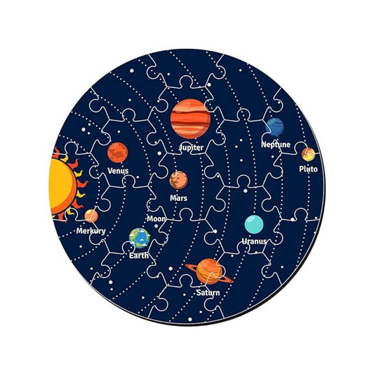 Artvibes Our Solar System Wooden Premium Puzzles for Kids Age 3-5 | Toddlers Wooden 19 Pieces Puzzle | Fun Learning Brain Booster for Kids