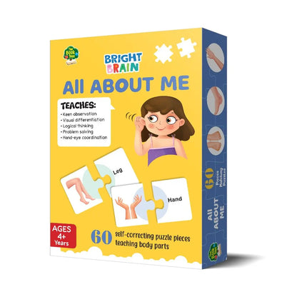 The Book Tree All About Me Puzzle for Kids | 60 Self-Correcting Body Parts Puzzle Pieces | Human Body Learning Toy for Toddlers & Preschoolers Age 4+ | Educational Gift for Boys & Girls