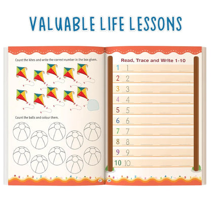 Fun Time Maths Activity Book for Kids - Fun Activities and Math Exercises For Children: Knowing Numbers, Shapes, Count, After, Before,Between