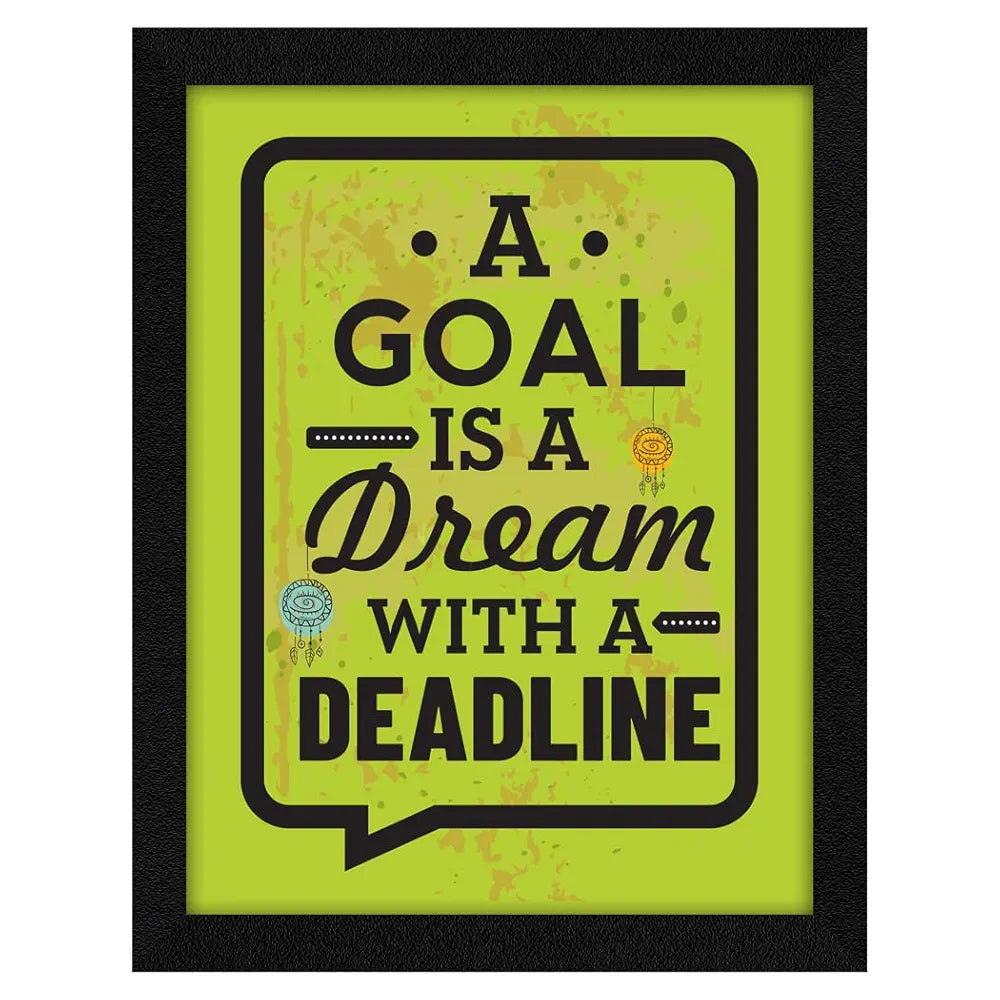 ArtX Paper Motivational Quotes Goal Wall Frame Art Painting