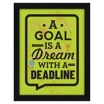 ArtX Paper Motivational Quotes Goal Wall Frame Art Painting