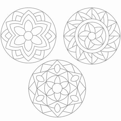 Toykraft: Sand Art Kit Rangoli Mandala Jr., Sand Art Activity Kit for Kids, Art and Craft, Gift Item for 3 Year olds ,Paper, Multicolor