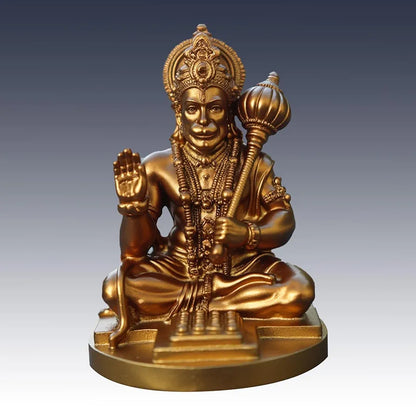 Unovate Lord Hanuman Idol for Car Dashboard Gold