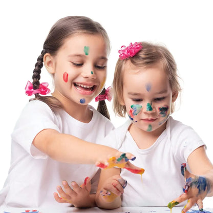 Toykraftt Finger Paints For Kids| Non Toxic Washable Finger Paints| Child Safe Paints For 2 To 3 Years Old| 8 Shades X 100 Ml In A Pack Mega Kit - Paper