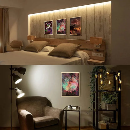 HASTHIP® Diamond Painting Kit,30 * 40cm Bright Moon Diamond Painting Kits,5D Kit for Adults & Kids Art Wall Hangings Super Moon Night Scene for Home Wall Decor