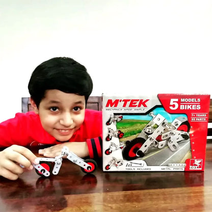 Toykraft: Mechanics Toys for Boys Girls, Mechanic Set, Birthday Gift for Boys Girls 5 6 7 8-Year-Old, STEM Toys, Ultimate Science Kit, Construction Set - 5-in-1  Multicolor
