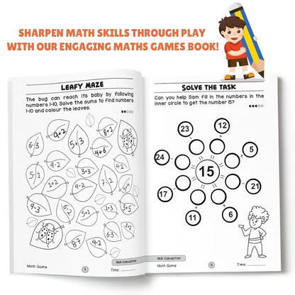 400+ Brain Boosting Activity Book for 6+ Years Old Kids | Set of 4 book - 400+ activities with Maths Games, Brain Teasers, Puzzle & Logical Reasoning, Crosswords & Word Games | The Book Tree Books