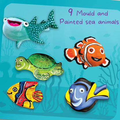 TOYKRAFTT Art and Craft Kit for Girls Boys, Gifts for Kids Aged 5 to 8, Fridge Magnet Kit for Kids - Magnetic Marine Marvels