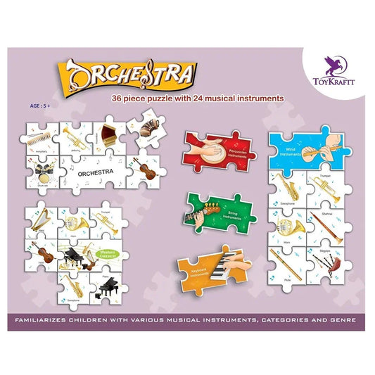 Toykraft: Kids Puzzle - Orchestra | Fun & Learning Toys for Kids | Educational Games for 5-7 Year Kids | Educational Toys for 5-7 Years | Kids Learning Toys for 5-7 Years