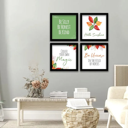 Kotart Be Silly Painting for Wall Decoration Frames for Wall Decor Set of 4
