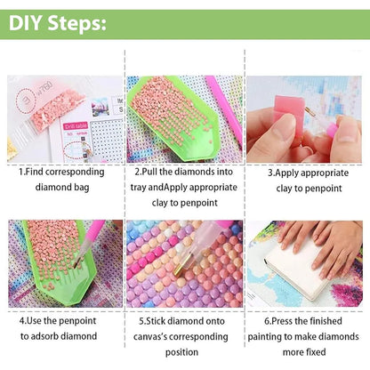 HASTHIP® Diamond Painting Kit - 12x16inch Eye Diamond Painting Kits, 5D Diamond Painting Kit for Adults & Kids, Very Suitable for Home Leisure and Wall Decoration, Gift for Kids and Adults