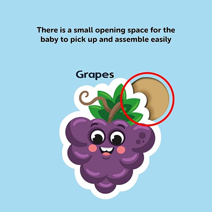 Mini Leaves 2 Wooden Puzzles | Fruits Transport Combo Wooden Puzzle for 3-6 Years | Educational Puzzle Game