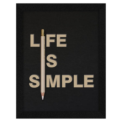 ArtX Paper Motivational Quotes Simple Life Wall Frame Art Painting