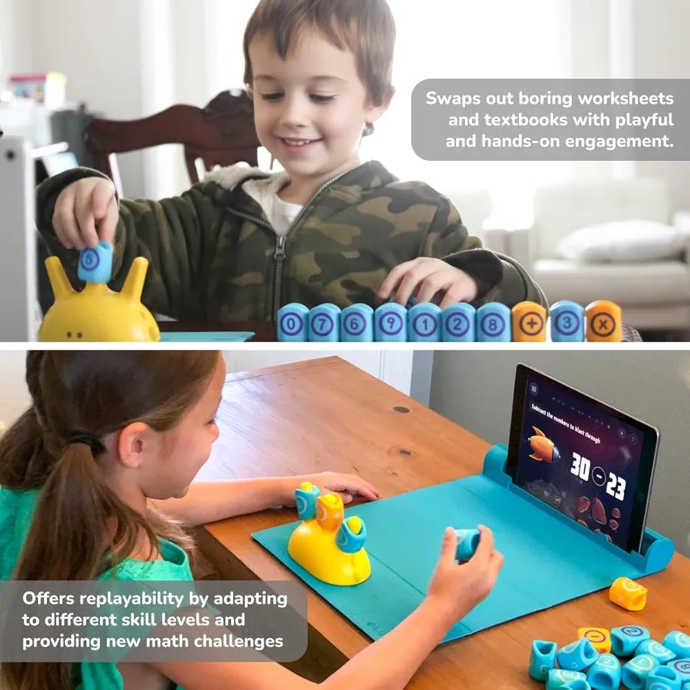PlayShifu Plugo Count AR-Powered Math STEM Toy with Numbers and Arithmetic Operators for Kids - 250+ Story-Based Interactive Math Challenges Fun Learning, Interactive Game 