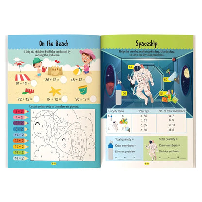 Multiplication and Division Maths Activity Book for Kids Ages 6+ | 120+ Engaging Activities with Answer Key | The Book Tree Books