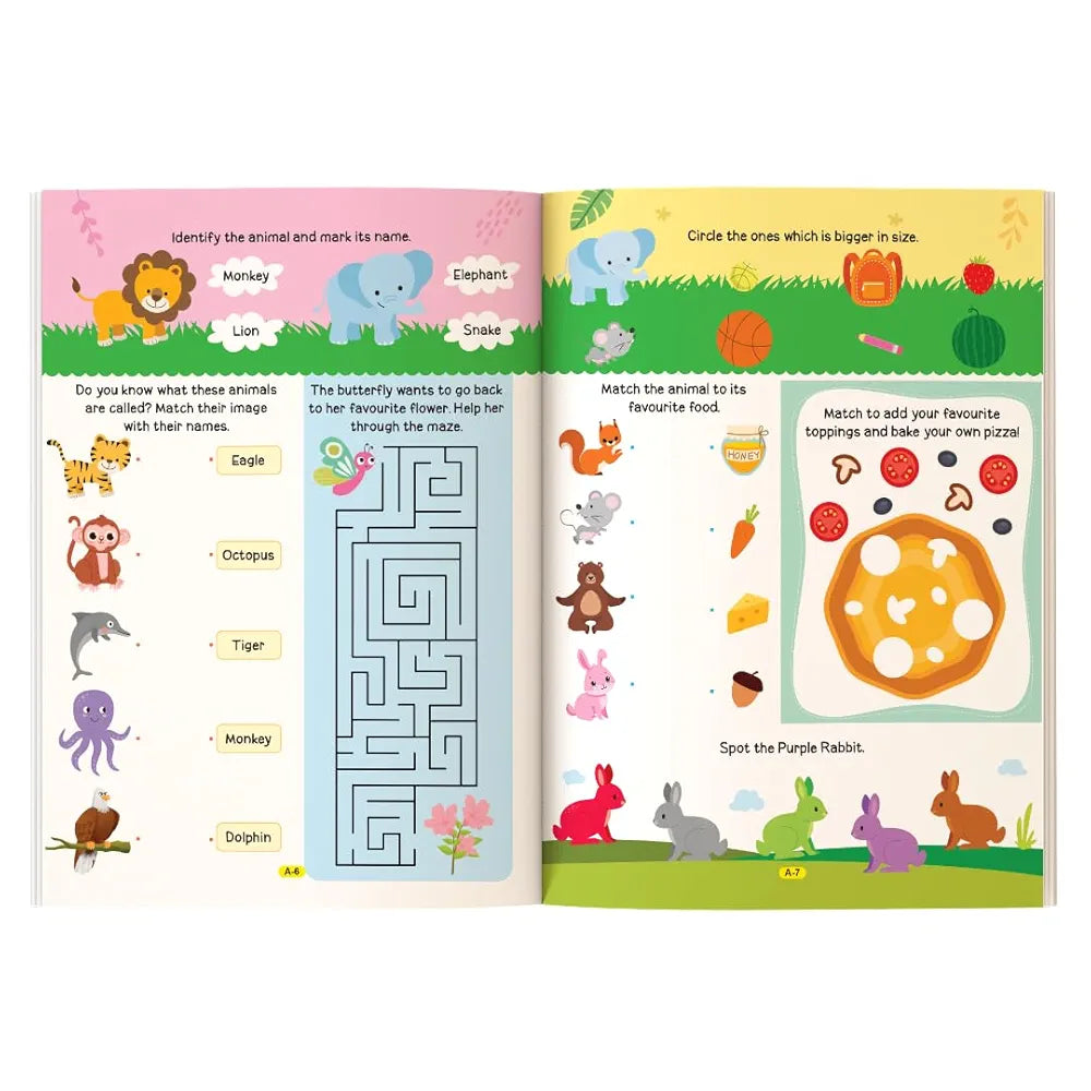 Brain Booster Activity Book for Age 3+ | 250 Engaging Brain Booster Activities to Enhance Focus and boost Problem-Solving Skills | Fun Learning | The Book Tree Books