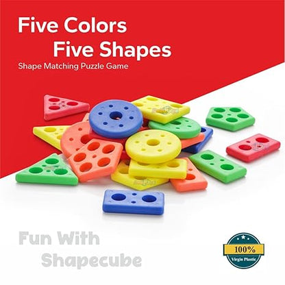 Zudo Toys Smart Activity Fun&Learning Geometrics Square-Educational&Learning Toys