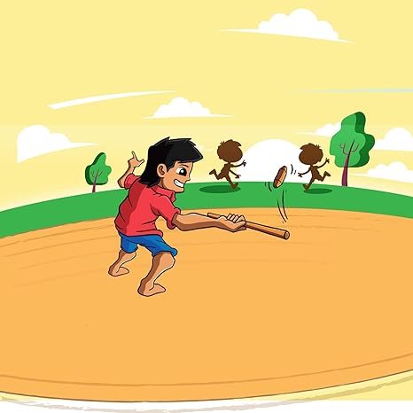 Funskool The Traditional Outdoor Game of India Wooden Gilli and Dhanda Included Toys for Kids and Adults