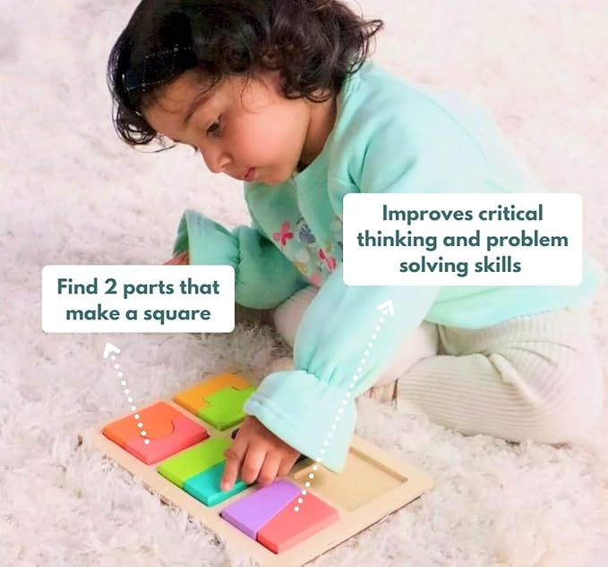Curious Cub Montessori Learning Wooden Toys | Box 13 | Develop Problem/puzzle Solving | Hand-eye Coordination & Brain Development