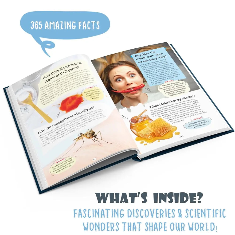 Majestic Book Club’s Big Book of Science and Technology | Fact Book for Kids Age 8+ | 365 Amazing Facts | Fun and Educational Encyclopedia