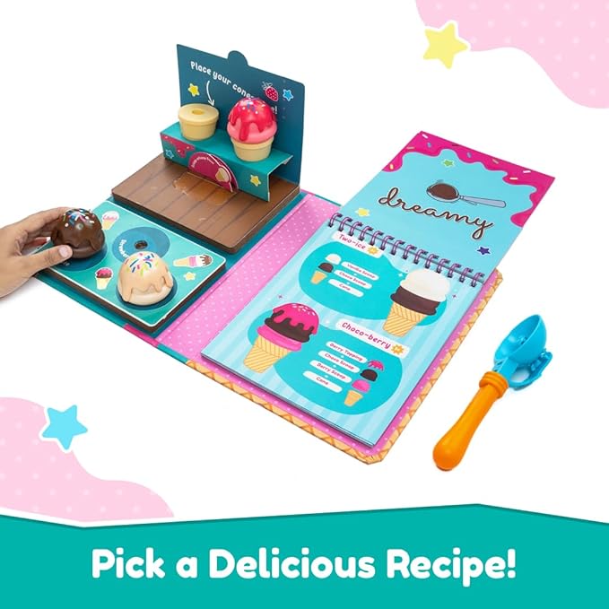 Bloomingo Pretend Play Kit I Dream of Ice Cream | Fun Ice Cream Making Set for Kids