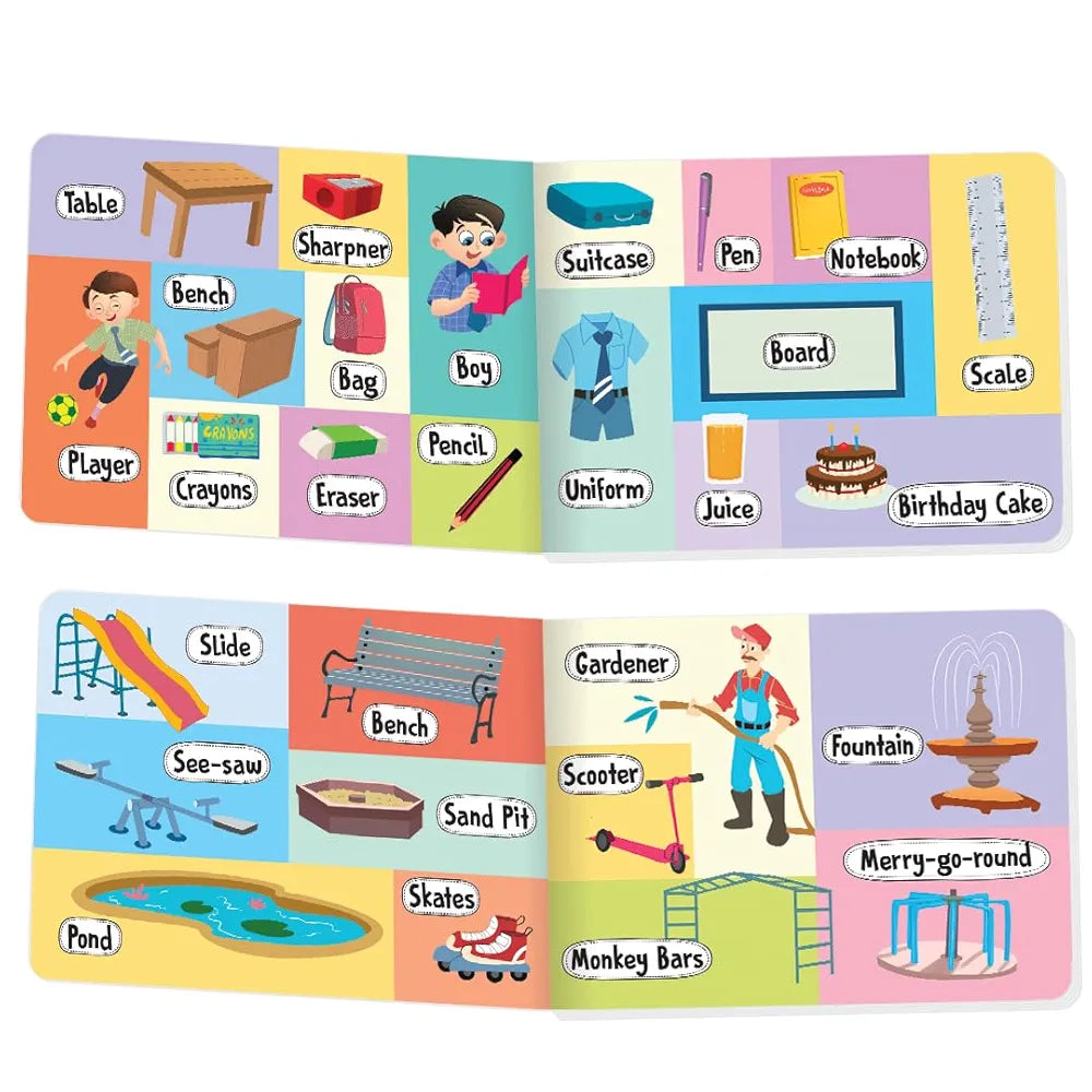 The Book Tree Picturepedia of My First Words I Board Book for Kids Age 2+ I Bright & Colourful Pictures I Easy-to-Read Word Labels I Builds Vocabulary I Early Learning Picture Books for Children by Majestic Book Club