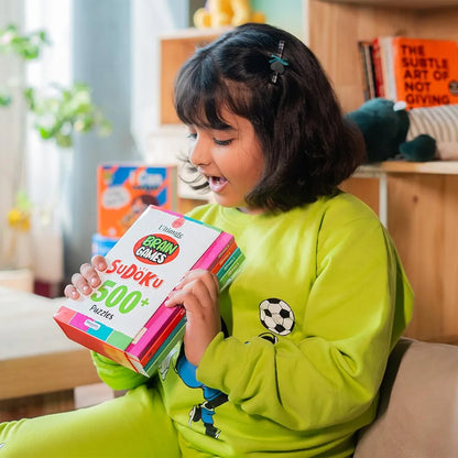 500+ Sudoku Puzzle Book Set for Kids Ages 4+ | 4-Book Pack with Solutions | Fun Brain Games for Logic & Problem-Solving by Majestic Book Club