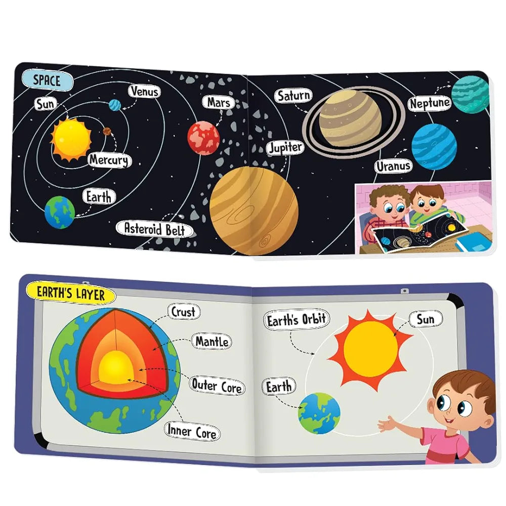 The Book Tree Picturepedia of Space I Board Book for Kids Age 2+ I Bright & Colourful Pictures I Easy-to-Read Word Labels I Builds Vocabulary I Early Learning Picture Books for Children by Majestic Book Club
