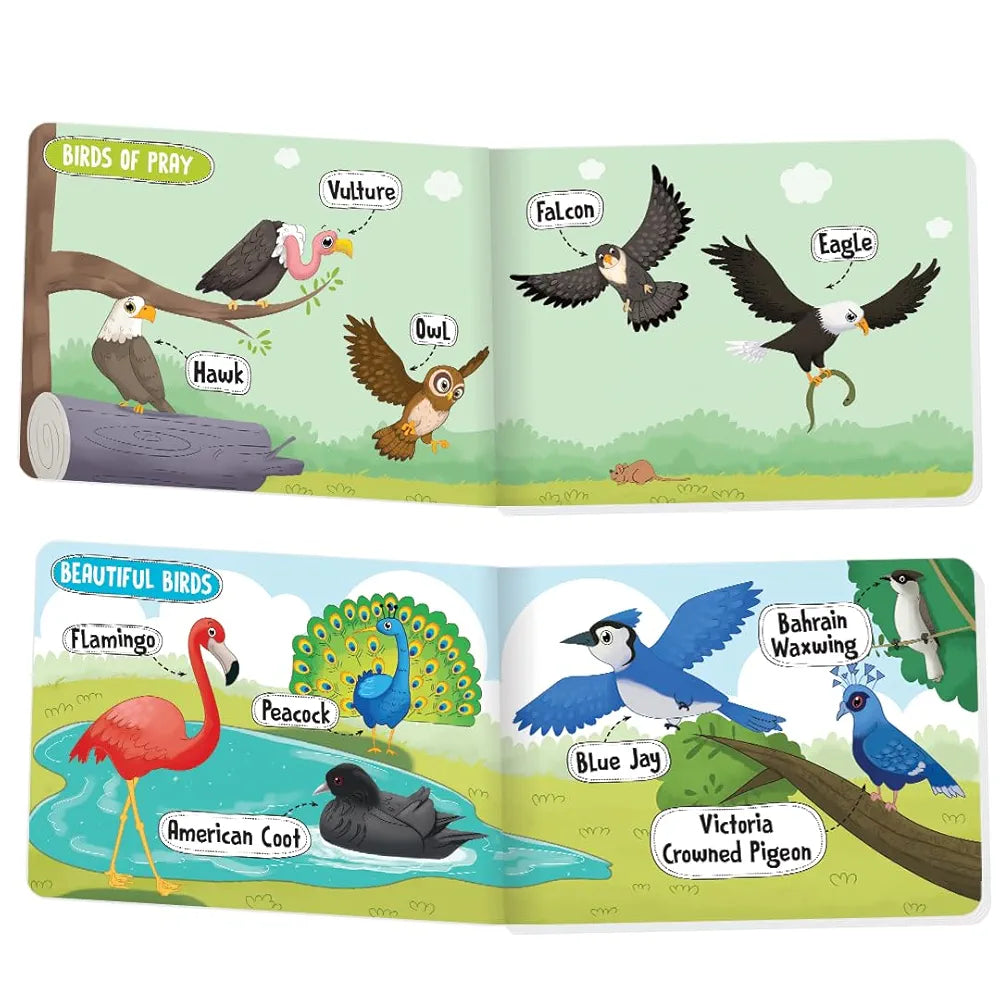 The Book Tree Picturepedia of Birds I Board Book for Kids Age 2+ I Bright & Colourful Pictures I Easy-to-Read Word Labels I Builds Vocabulary I Early Learning Picture Books for Children by Majestic Book Club