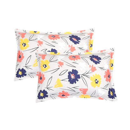 Status Contract Spring Summer Collection Rich Double Bedsheet with 2 Pillow Colour Cream