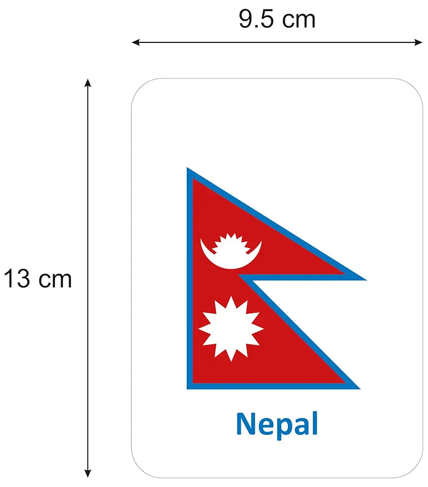 Gurukanth® Premium World Country Flags Flash Cards for Kids Early Learning | Easy & Fun Way of Learning 1 Year to 6 Years Babies Smart Toys