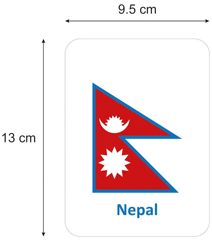 Gurukanth® Premium World Country Flags Flash Cards for Kids Early Learning | Easy & Fun Way of Learning 1 Year to 6 Years Babies Smart Toys