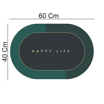Status Contract Happy Life Water Absorbing Mat for Bathroom Colour Happy Life