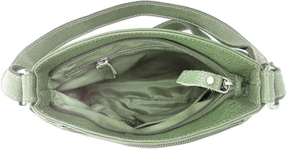 Goatter Genuine Leather 9.5" Inch Sling Cross-BodyBag for Girls And Women,