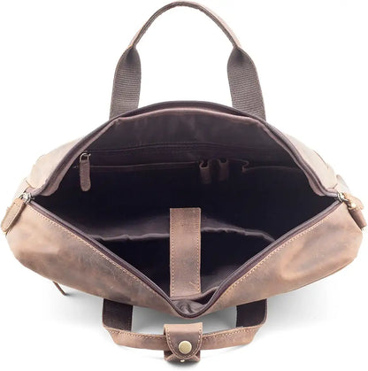 Goatter Genuine Leather 16" Inch Laptop Messenger Bag/Office Bag For Men