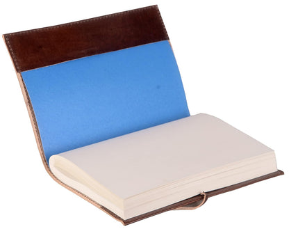 CraftShades – Refillable Leather Diary – Feather with Birds, Leaf of Tree Embossed with Quote 125 GSM Plain 200 Papers Notepad for Men and Women – Size 6 x 8.5 Inch (Tree Embossed)