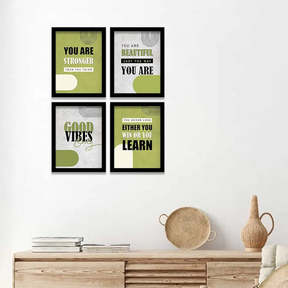 Kotart You Are Stronger Motivational Quotes Wall Posters with Frame