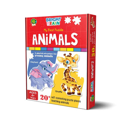The Book Tree Animals Puzzle 20+ Big Size Piece Jigsaw Puzzle for Preschoolers, Educational Toy for Learning Animals, Gifts for Kids Ages 3 to 6 by Majestic Book Club