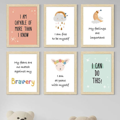 ArtX Paper Motivational-04 Quotes Wall Paintings Set of 6