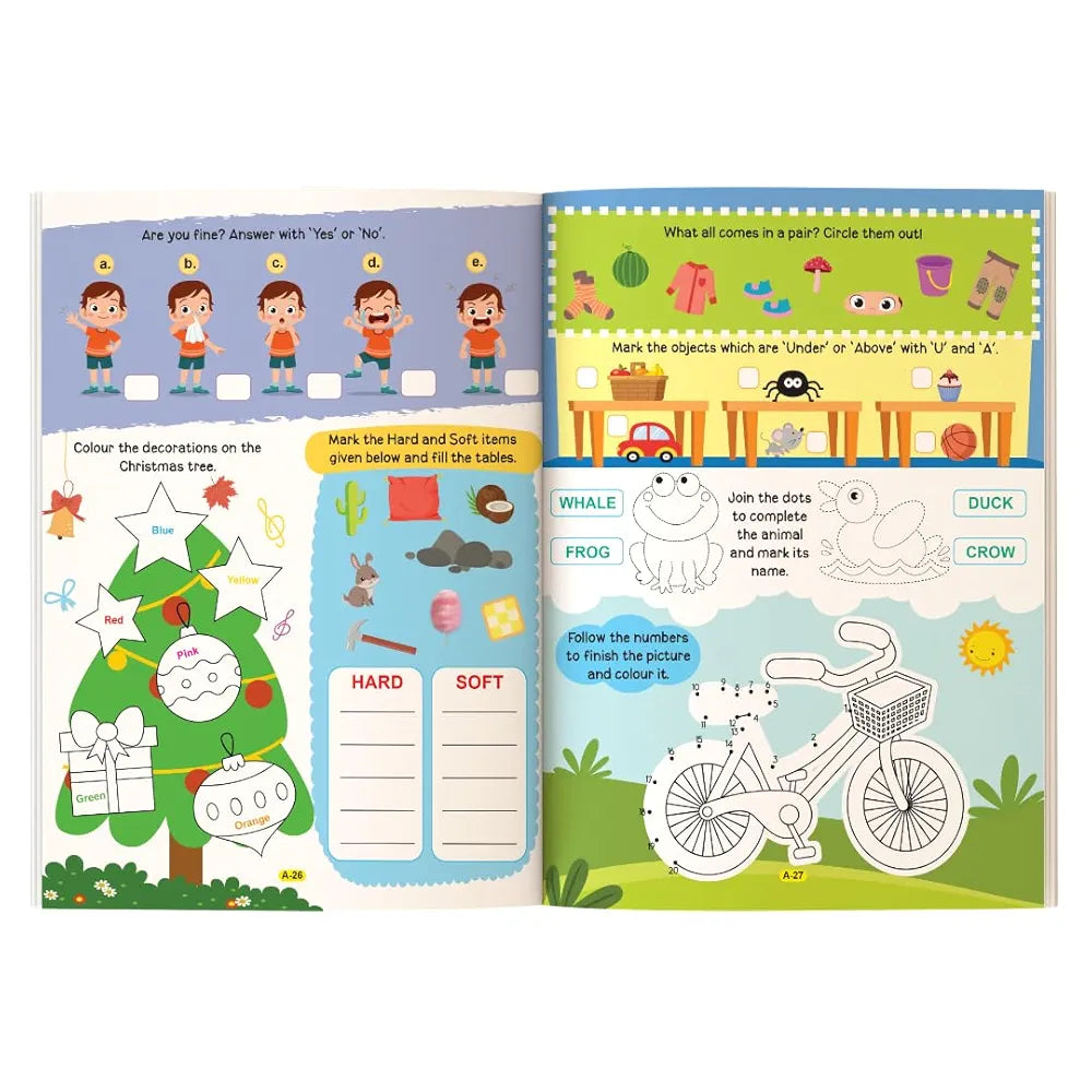 Brain Booster Activity Book for Age 3+ | 250 Engaging Brain Booster Activities to Enhance Focus and boost Problem-Solving Skills | Fun Learning | The Book Tree Books