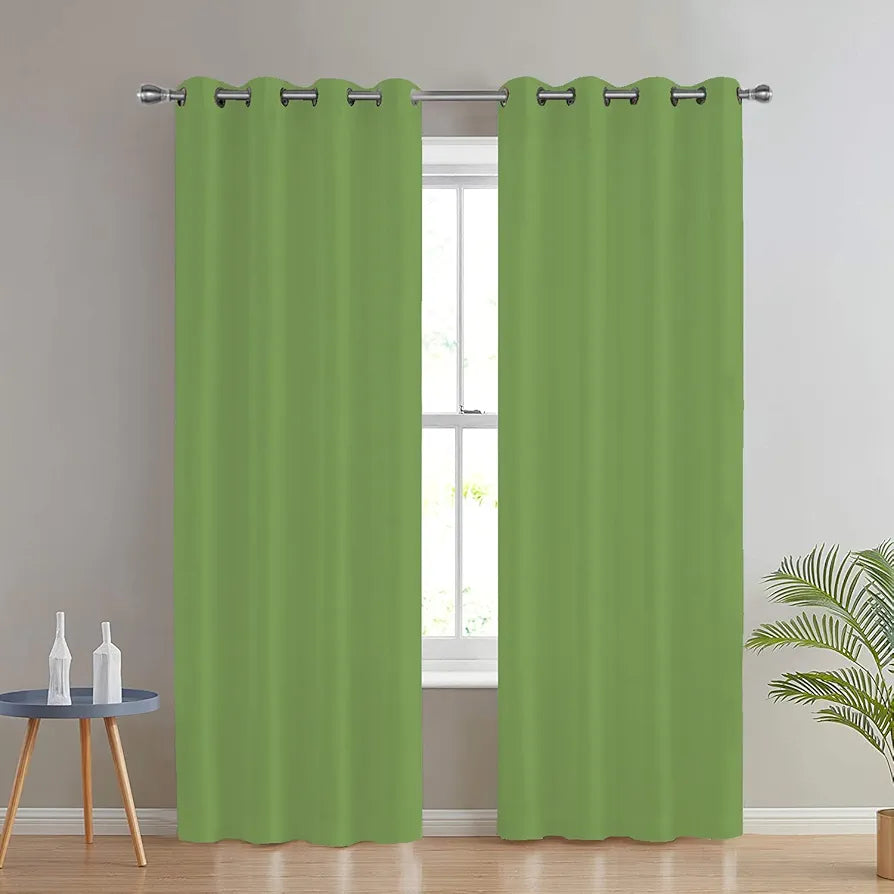 Divine Casa Semi Blackout Door Curtain 7 Ft Colour Sardine Gray Solid Micro Satin Fabric Light-Filtering & Wrinkle Resistant (Pack of 1)